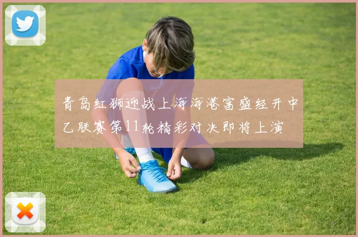 青岛红狮迎战上海海港富盛经开中乙联赛第11轮精彩对决即将上演
